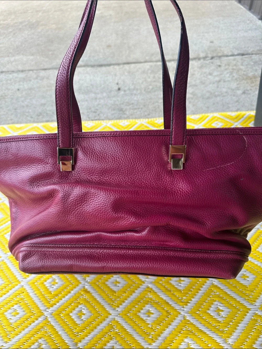 Kate Spade maroon Leather shoulder bag